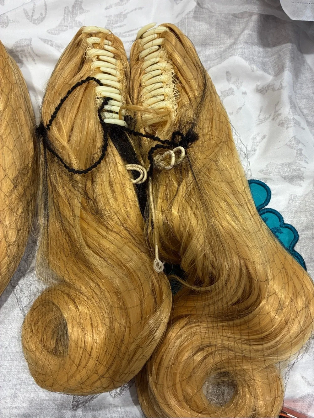 Gold Blonde Women's Hairpiece - Synthetic Ponytail Wrap